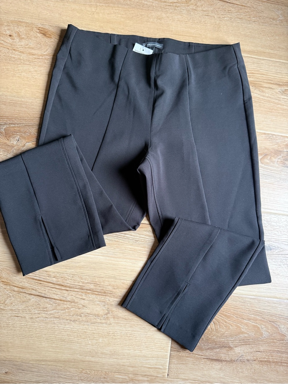 Adrianna Papell Women’s Black Straight-Leg Dress Pants
